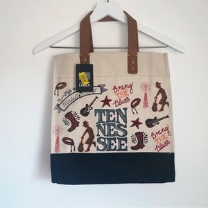 NWT Tennessee Canvas Tote Bag by Debbie Martin Designs